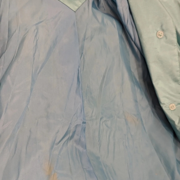 Potomac Collection Aqua Blue Trench Coat - Picture 6 of 9